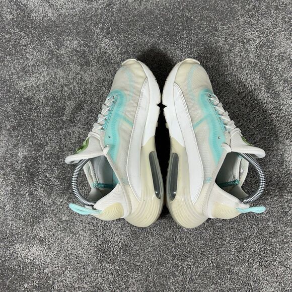 Nike Air Max 2090 CK2612-101 Women's Sz 7 Aurora Green White Running Shoes Used - Picture 8 of 12